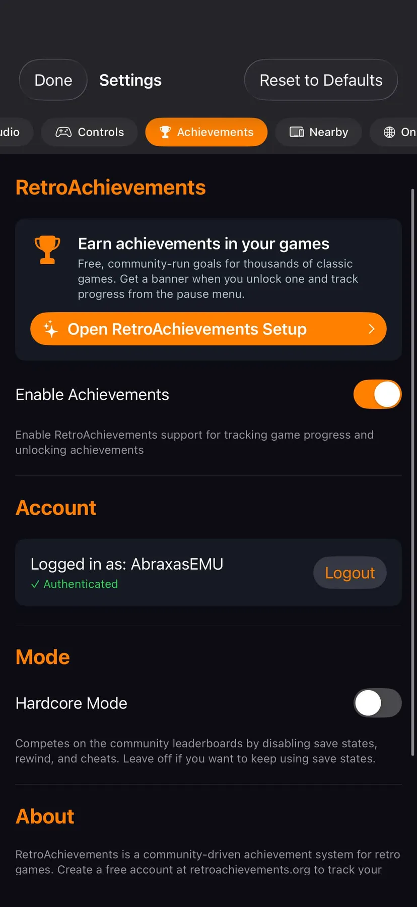 iFly iPhone – settings