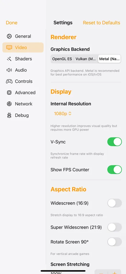 iFly iPhone – settings