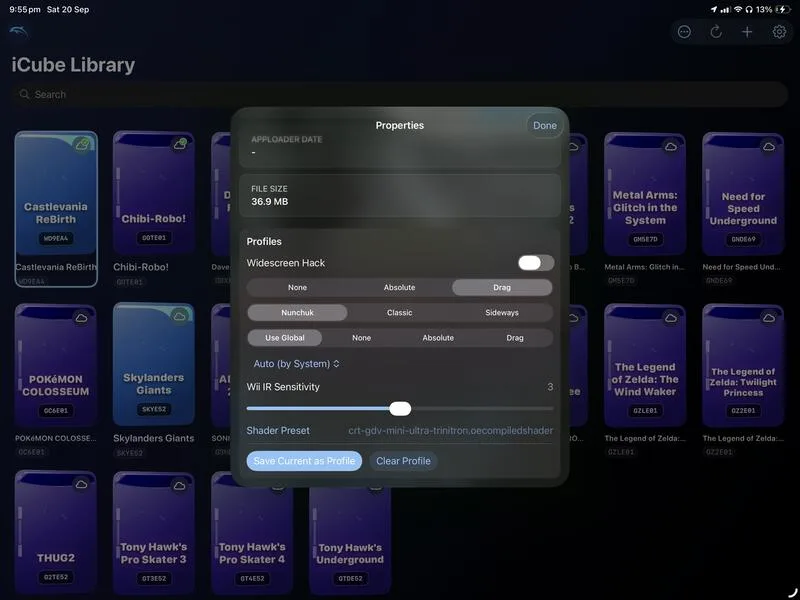 Per-Game Tuning Profiles in iFly
