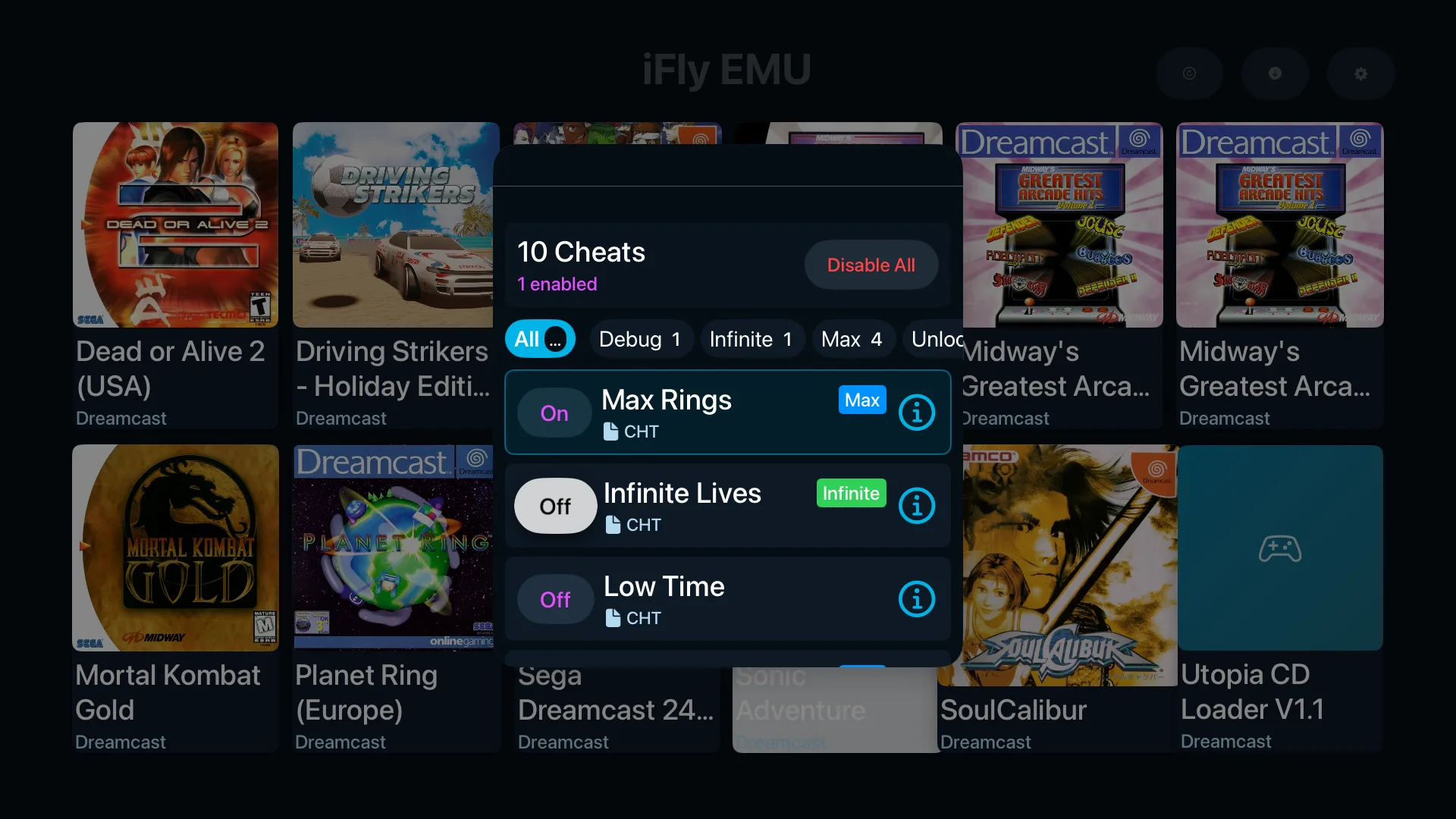 iFly Apple TV – cheat codes